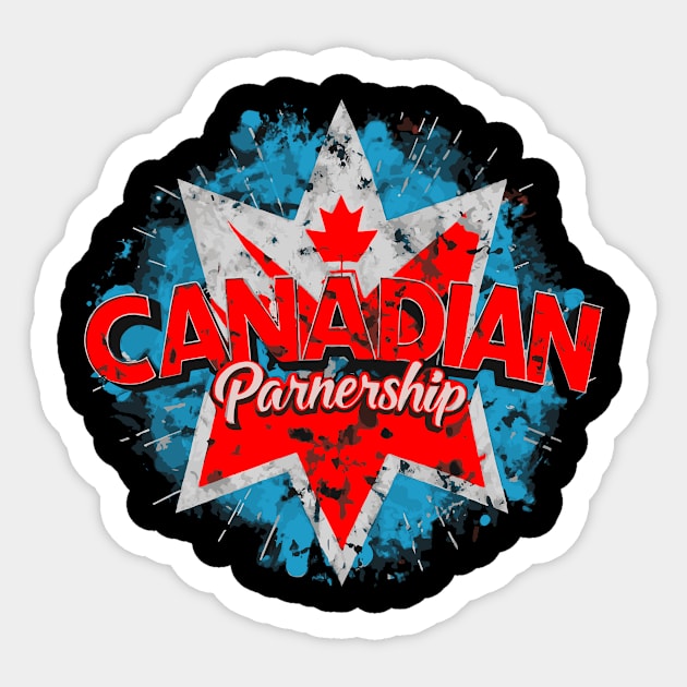 "Maple Unity - Canadian Partnership" Sticker by ConsignStore